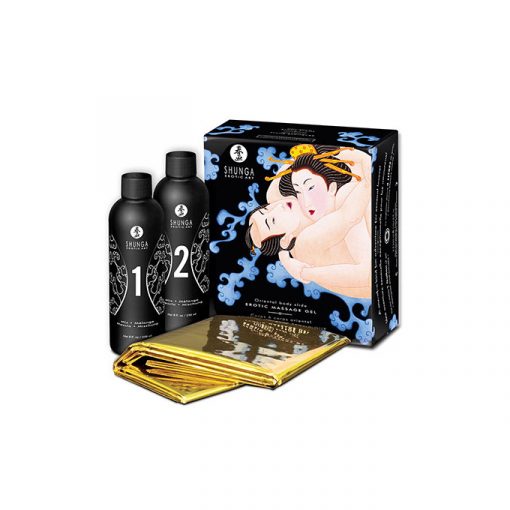 Shunga gel de masaje cuerpo a cuerpo frutas exóticas