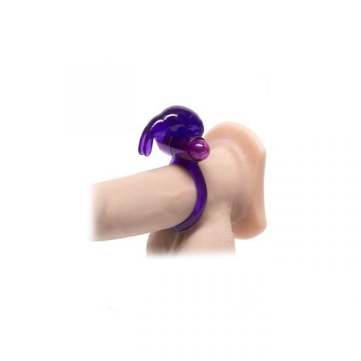 Cockring anillo conejito vibrador morado - Imagen 3