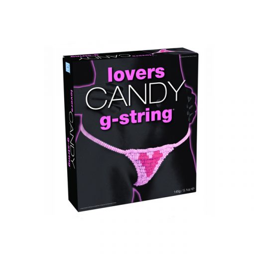 Tanga comestible caramelitos corazón