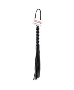 Fetish Fantasy látigo negro mediano mango bolas