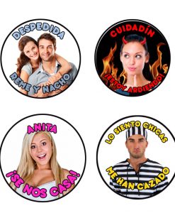 Alternative view of Chapas despedida personalizadas