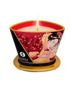 Shunga Romance vela de masaje fresas con cava