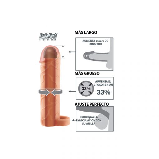 X-Tensions perfect 1 funda extensora para el pene - Imagen 6