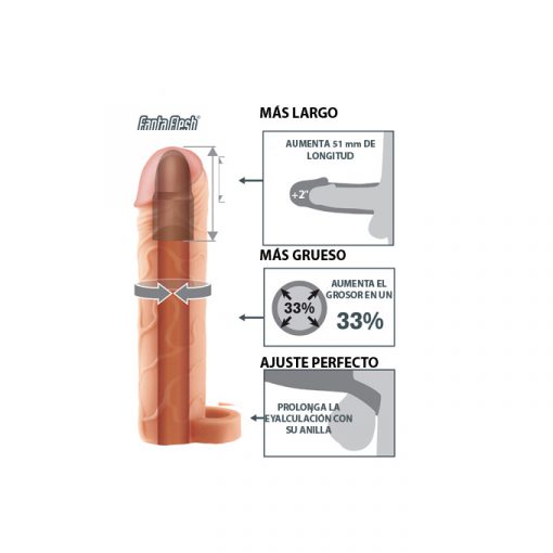X-Tensions perfect 2 funda extensora para el pene - Imagen 5