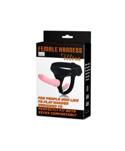 Alternative view of Female Harness arnés doble tacto piel