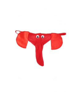 Tanga divertido elefante rojo