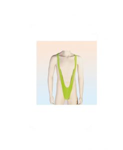 Alternative view of Mankini Trikini tanga verde fluo Borat para hombre T/U