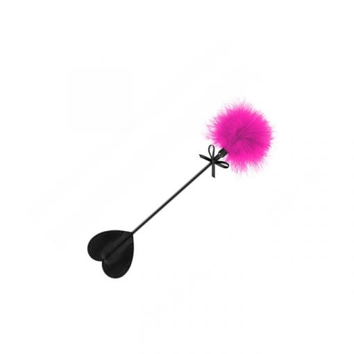 Sweet Caress fusta con pluma fucsia