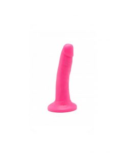 Get real 6" dildo tacto piel fucsia
