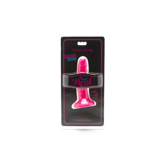 Get real 6" dildo tacto piel fucsia - Imagen 2