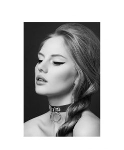 Collar sumisión anilla negro