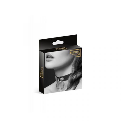 Collar sumisión anilla negro - Imagen 2