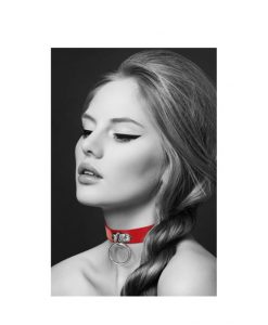Collar sumisión anilla rojo