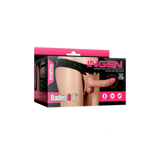 Ingen 8" arnés hueco hiper realista - Imagen 2