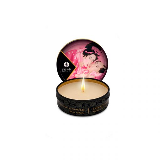 Shunga mini vela de masaje rosas