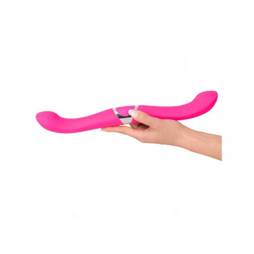 Double vibrador doble recargable fucsia
