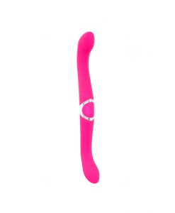 Alternative view of Double vibrador doble recargable fucsia