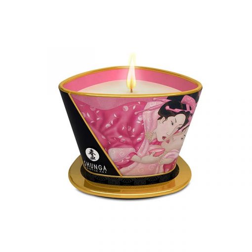 Shunga Aphrodisia vela de masaje rosas