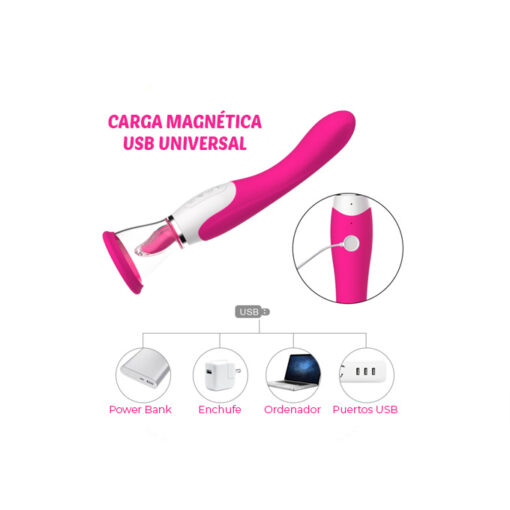 Teazers lengua y vibrador con succión para vulva - Imagen 4