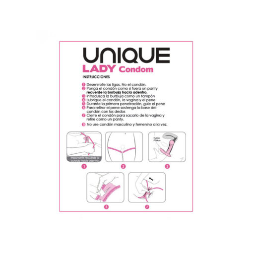 Uniq Lady preservativo vaginal con liguero 3 ud - Imagen 2