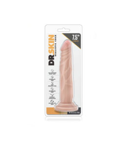 Alternative view of Dr. Skin dildo realista claro 7,5"