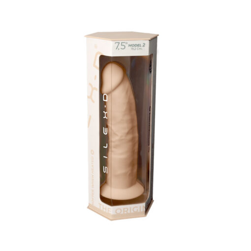 Silexd dildo termorreactivo sensible al frío-calor 7,5" claro - Imagen 4