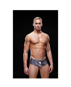 Envy boxer efecto metalizado plata M/L