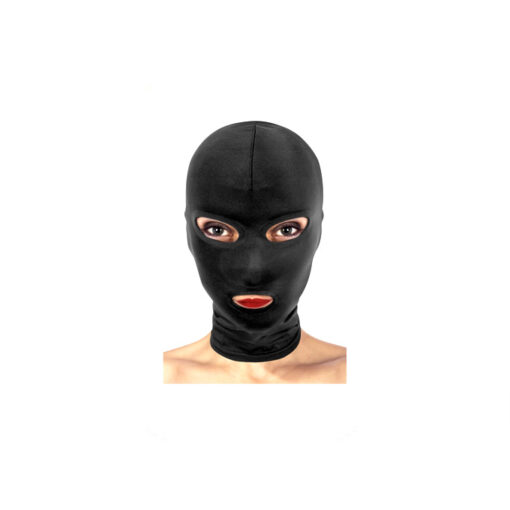 Capucha negra con aperturas básica