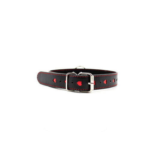 Fetish Addict collar con cadena negro/rojo - Imagen 4