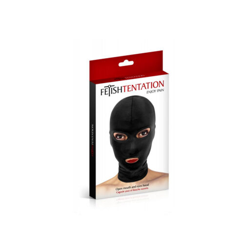 Capucha negra con aperturas básica - Imagen 2