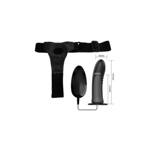 Pretty Love Myron arnés de silicona hueco con vibración - Imagen 4