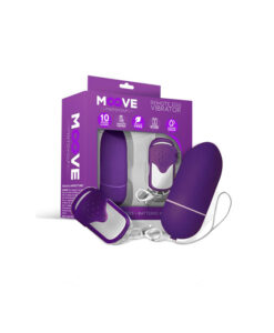 Moove huevo con mando multifunción morado