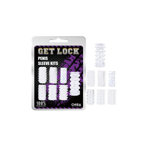 Get Lock kit de 7 fundas transparentes