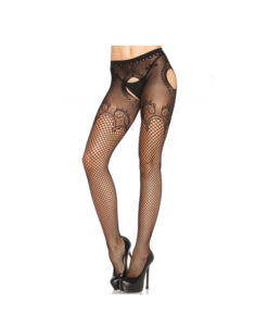 Leg Avenue panty de rejilla con dibujo S/M/L
