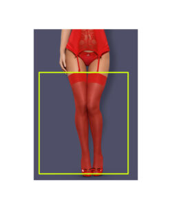 Obsessive S800 medias clásicas rojo S/M