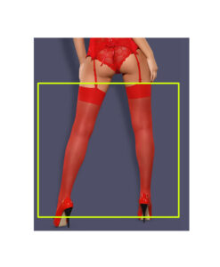 Alternative view of Obsessive S800 medias clásicas rojo S/M