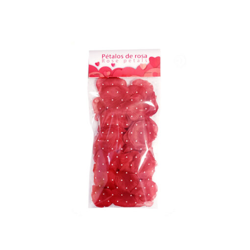 Pétalos de rosa rojos