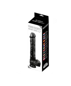 Alternative view of Rocket John dildo negro jelly