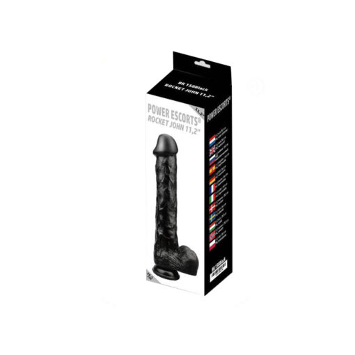Rocket John dildo negro jelly - Imagen 2