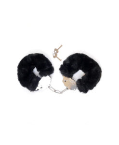 Esposas de peluche suave negro