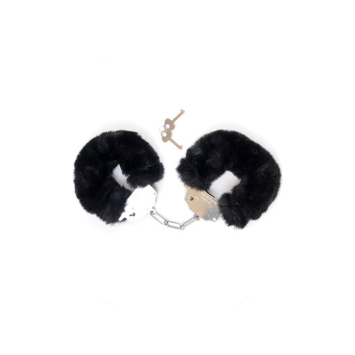 Esposas de peluche suave negro