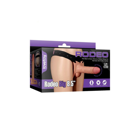 Rodeo 8,5" arnés hueco hiper realista - Imagen 2