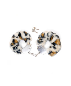 Esposas de peluche suave leopardo