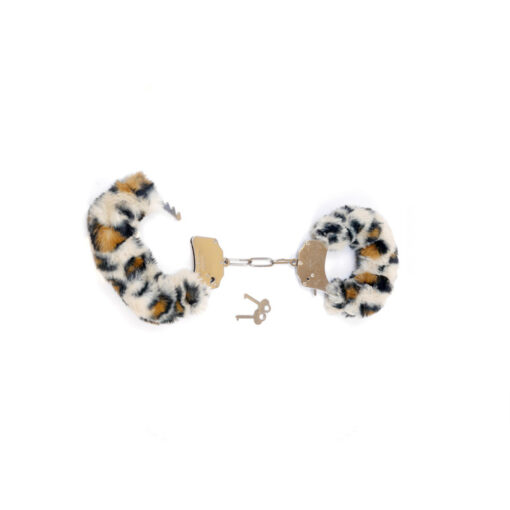 Esposas de peluche suave leopardo - Imagen 3