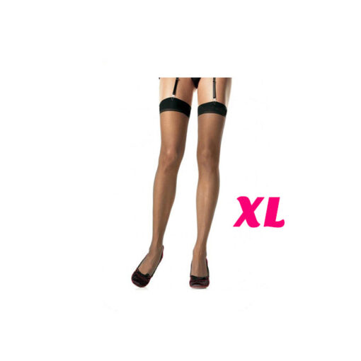 Medias básicas para ligueros negras XL
