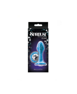 Alternative view of Stardust Swarovski plug anal azul