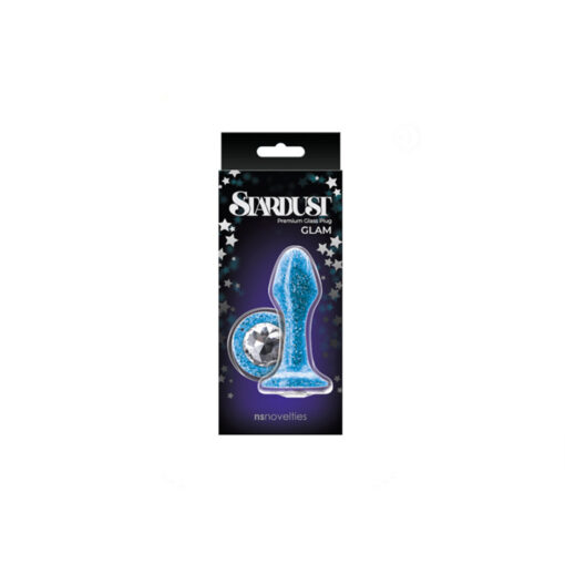 Stardust Swarovski plug anal azul - Imagen 2
