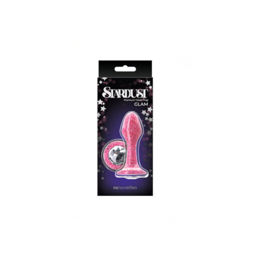 Stardust Swarovski plug anal rosa - Imagen 2