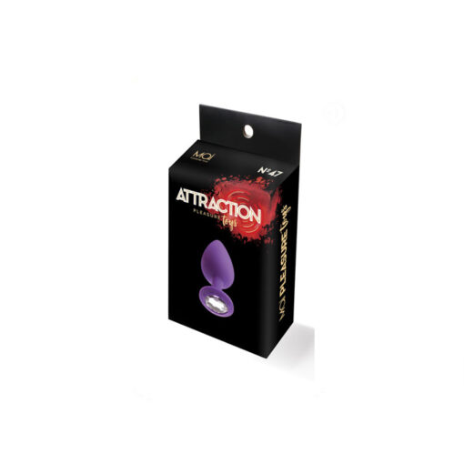 Attraction joya anal silicona morada L - Imagen 2