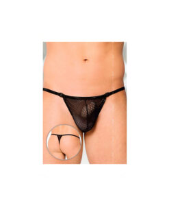 Softline tanga desmontable de rejilla negro S/M/L